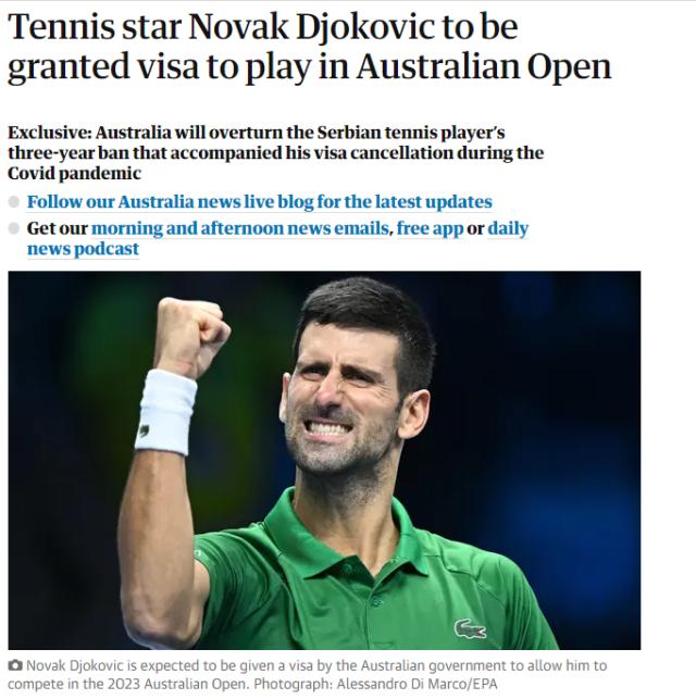 企鹅体育赛事专区-签证闹剧最终章？德约冲击澳网第十冠和大满贯22冠